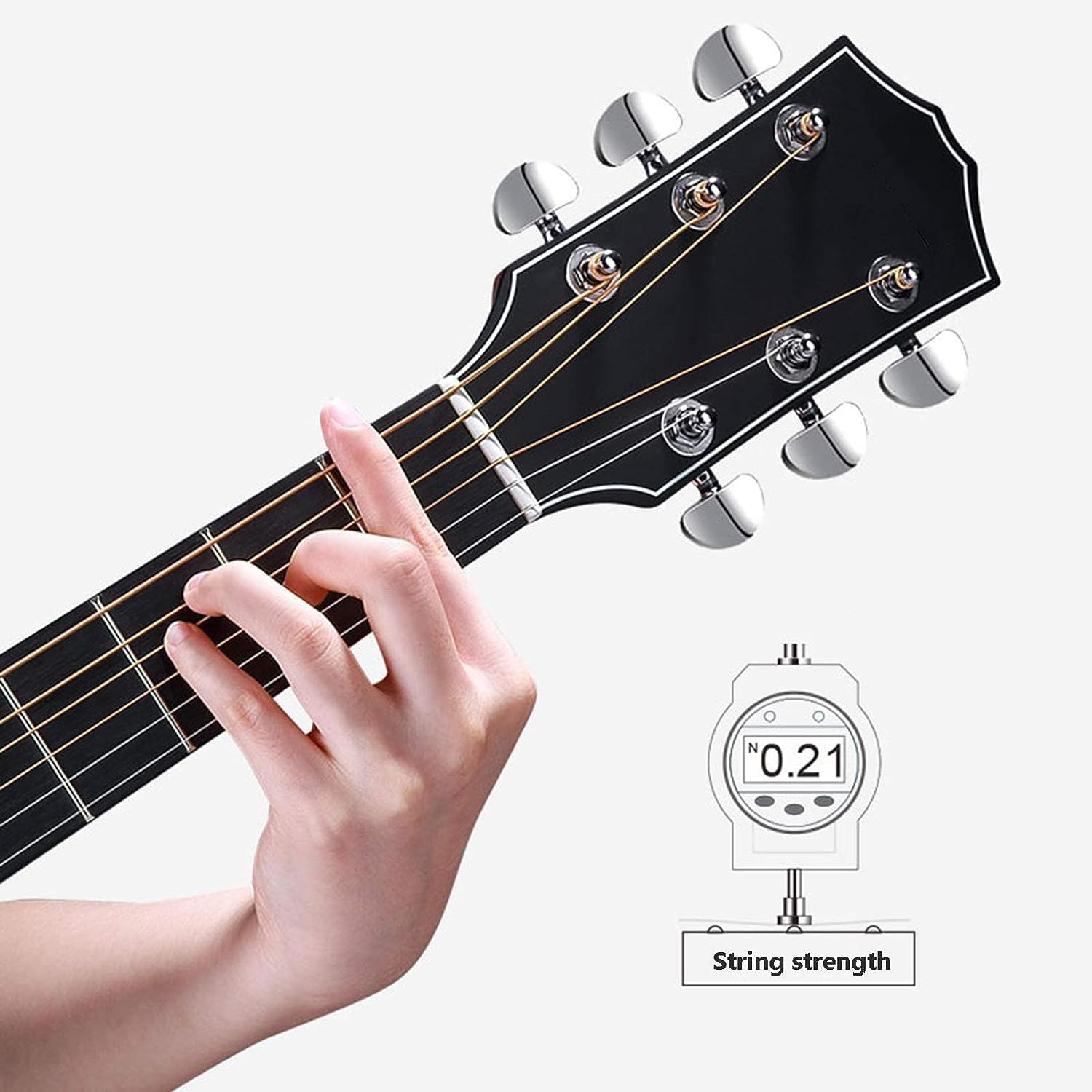 41in Acoustic Guitar, Getting Started for Novice Beginners Veneer Junior Guitar， for Male and Female Students Childrens (Size:41in,Color:#F)