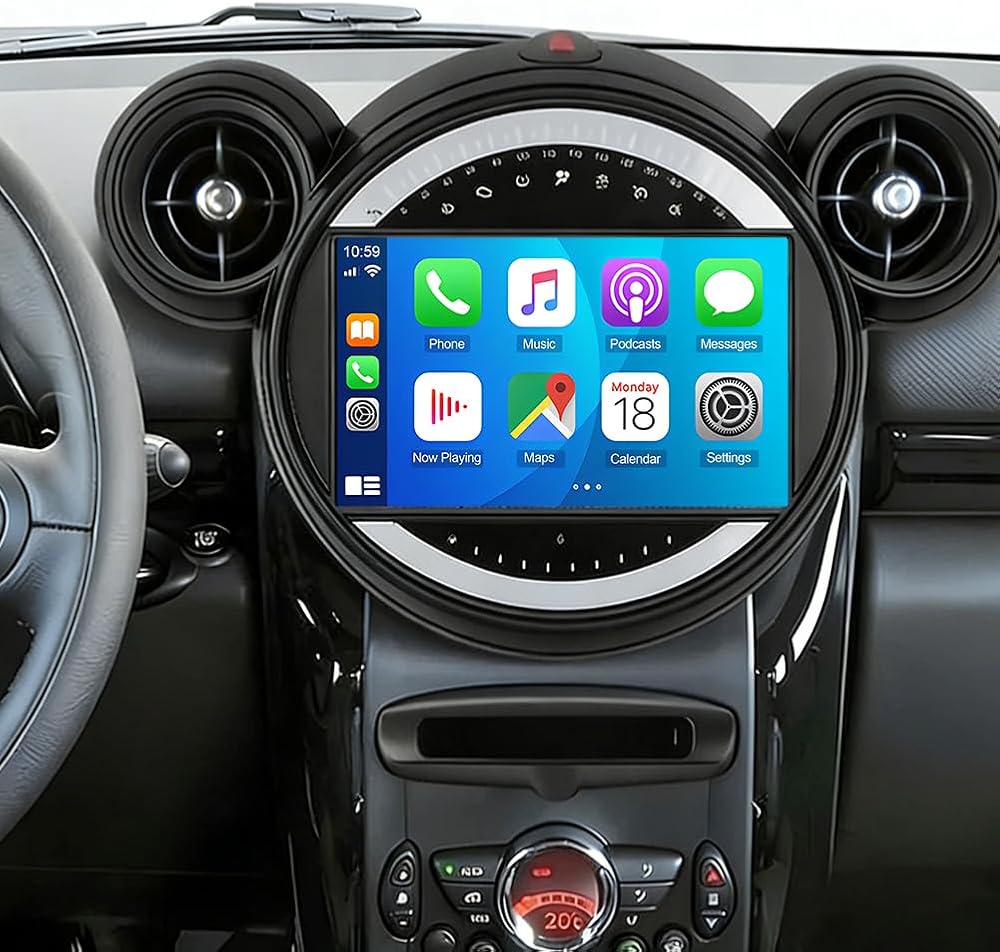Double Din Car Stereo Radio Compatible for Mini Cooper 2011-2016 with CarPlay Android Auto, 9