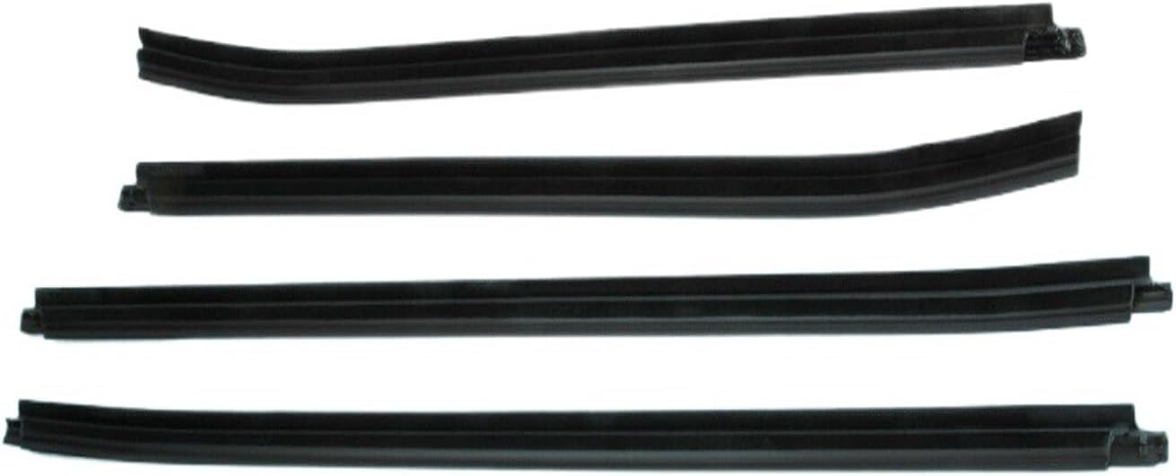 New 4 Pcs Car Window Door Glass Seal Belt Trim PVC Weather Strip Fit for Toyota Hilux SR5 / MK6 Pickup 2005-2015