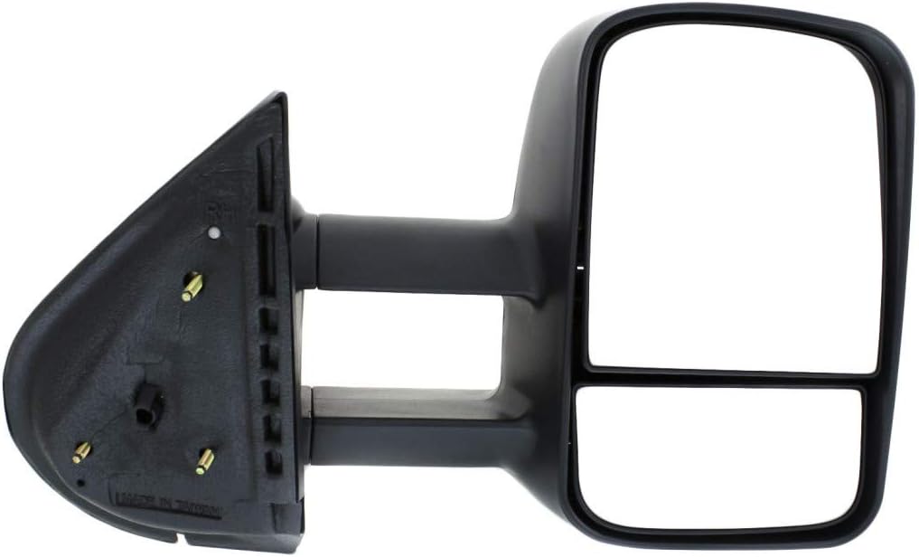 For Chevy Silverado 2500/3500 HD 2007-2014 Towing Mirror Passenger Side | Manual Folding | Non-Heated | Manual | Towing | Textured Black | Replacement For 20862095 | GM1321337