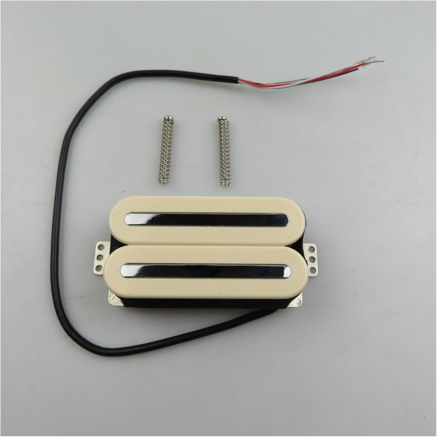 Guitar Pickups Metal Style Humbucker Guitar Pickups Electric Guitar Ceramic Magnets Solid Iron Blades Pole Pieces Pickups (Color : 01, Size : Bridge)