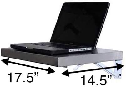 RiversEdge Products Folding Workstation, Stainless Steel, Wall Mounted Shelf, 17