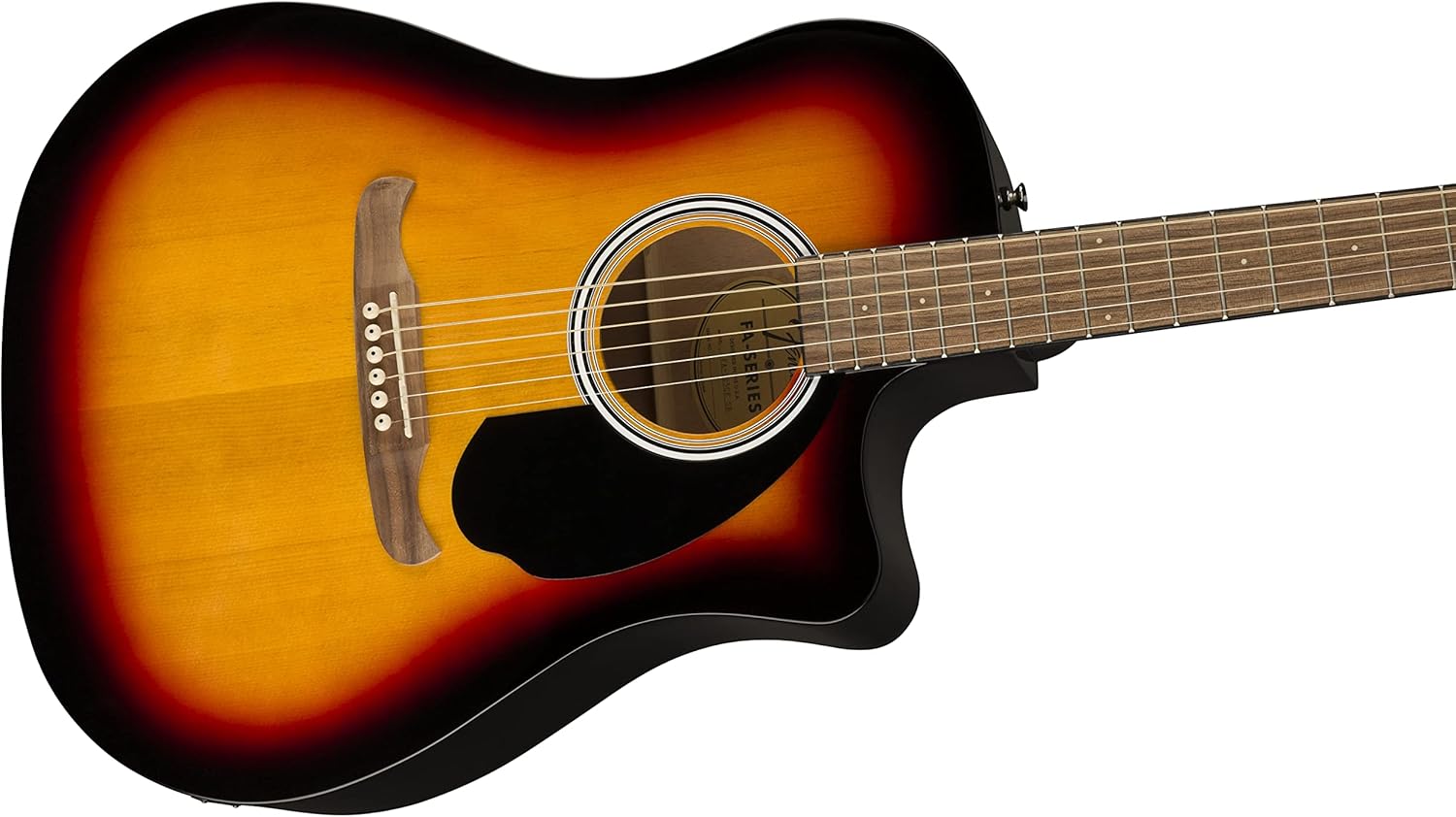Fender FA-125CE Dreadnought Acoustic Electric Guitar, with 2-Year Warranty, Sunburst