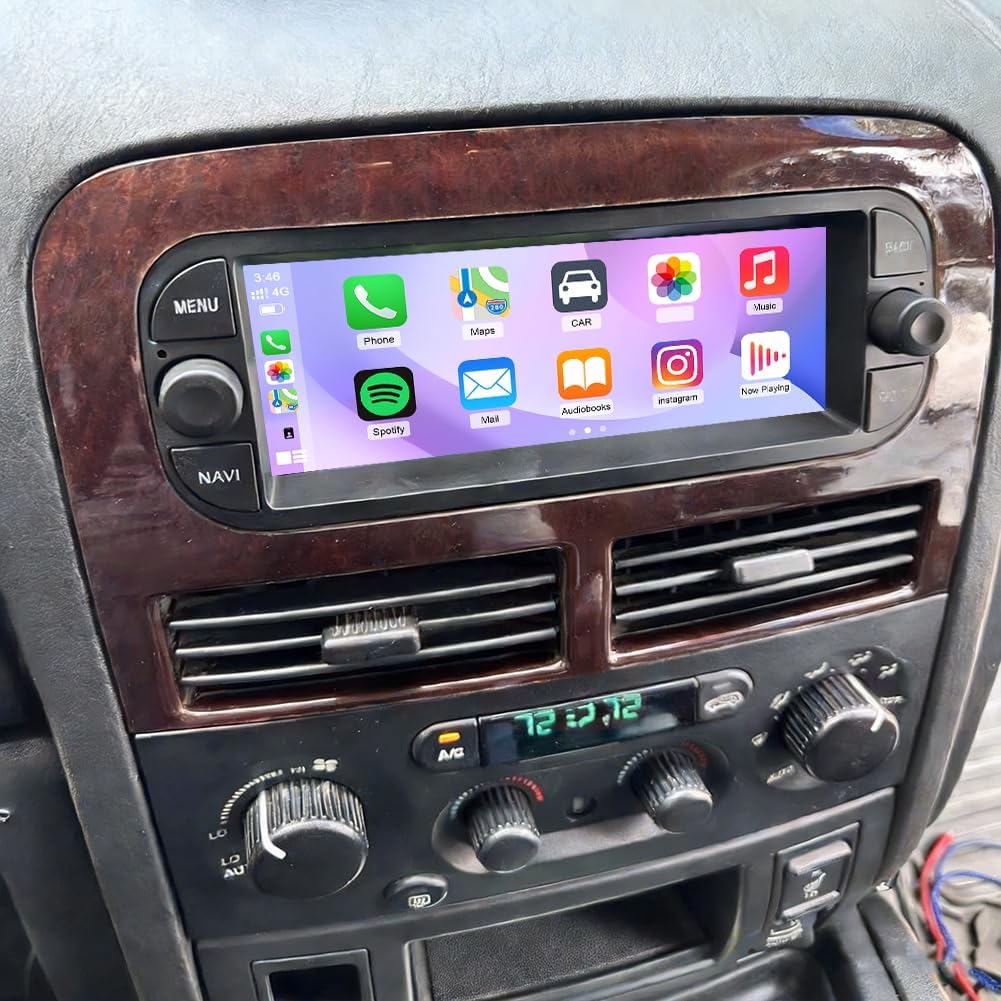 2+64G Android 14 Car Stereo for Caravan 2000 2001 2002 2003 2004 2005 2006 2007 2008 2009 2010 Radio Wireless Carplay Android Auto, 6.86IN IPS Touch Screen 5G WiFi/GPS Navi/FM RDS/EQ/Audio/Camera/MIC