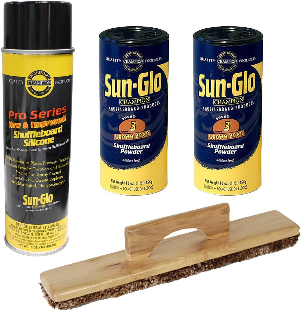 Sun-Glo 2 Cans #3 Brown Bear Wax, Sweep, Silicone Spray