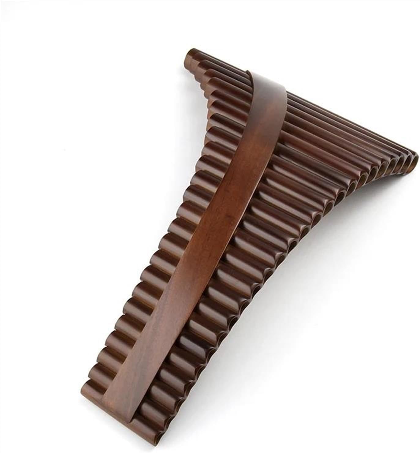 Handmade Made Pan Flute Right Hand Pan Pipes Traditional Woodwind Musical Instrument G Key 25 Pipes