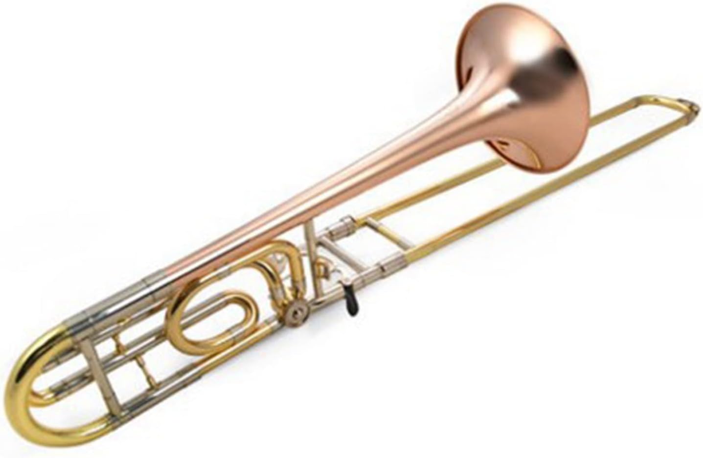 TSTS Professional Phosphor Bronze Tenor Trombone Trombone B Flat to F Tune Trombone Musical Instrument Beginner Trombone (Color : 2)