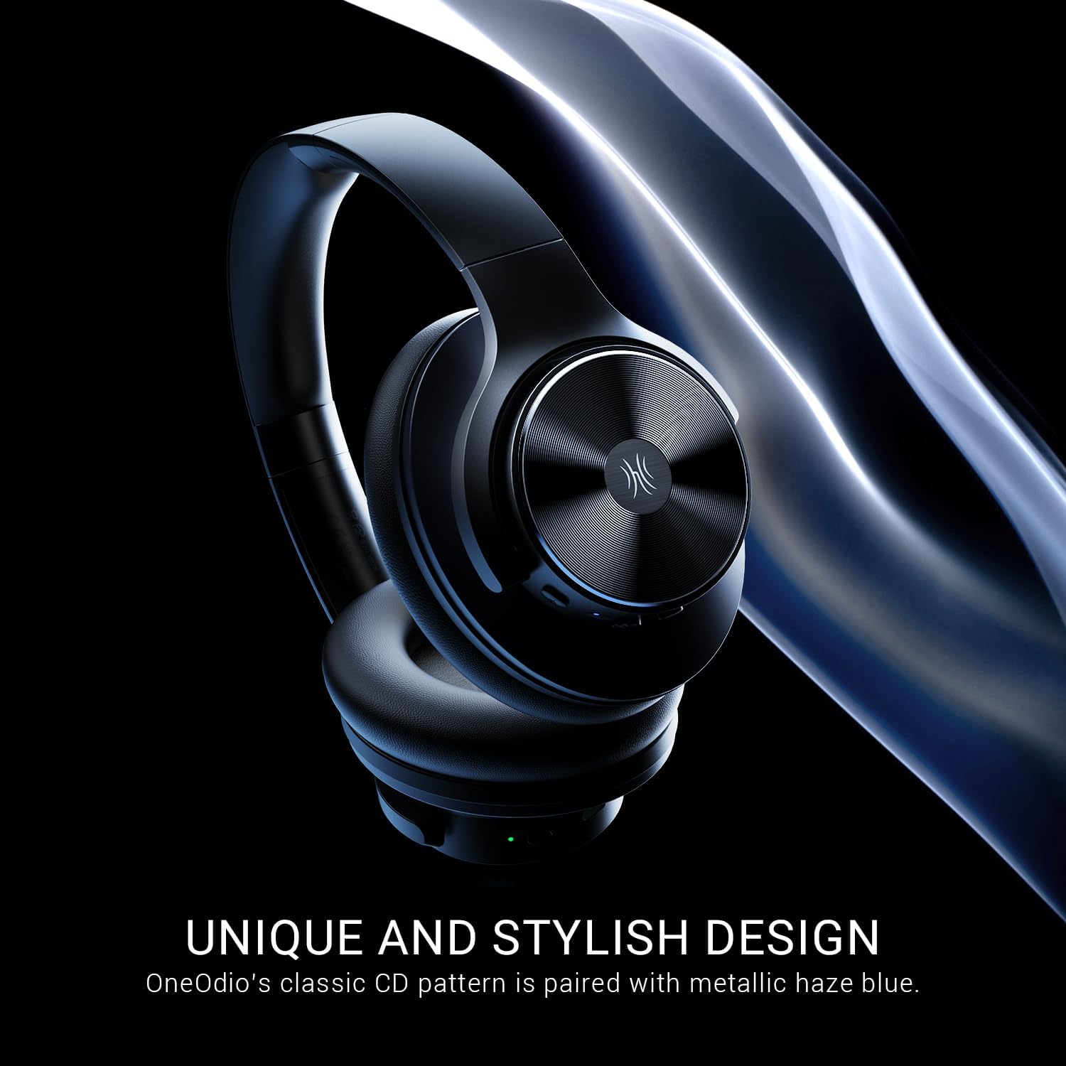 OneOdio A10 Hybrid Active Noise Cancelling Headphones, Hi-Res Audio, 62H Playtime with Speed Charge, Travel Case, Wireless/Wired, Built-in Mic, Bluetooth Over Ear Headphones for Work Travel