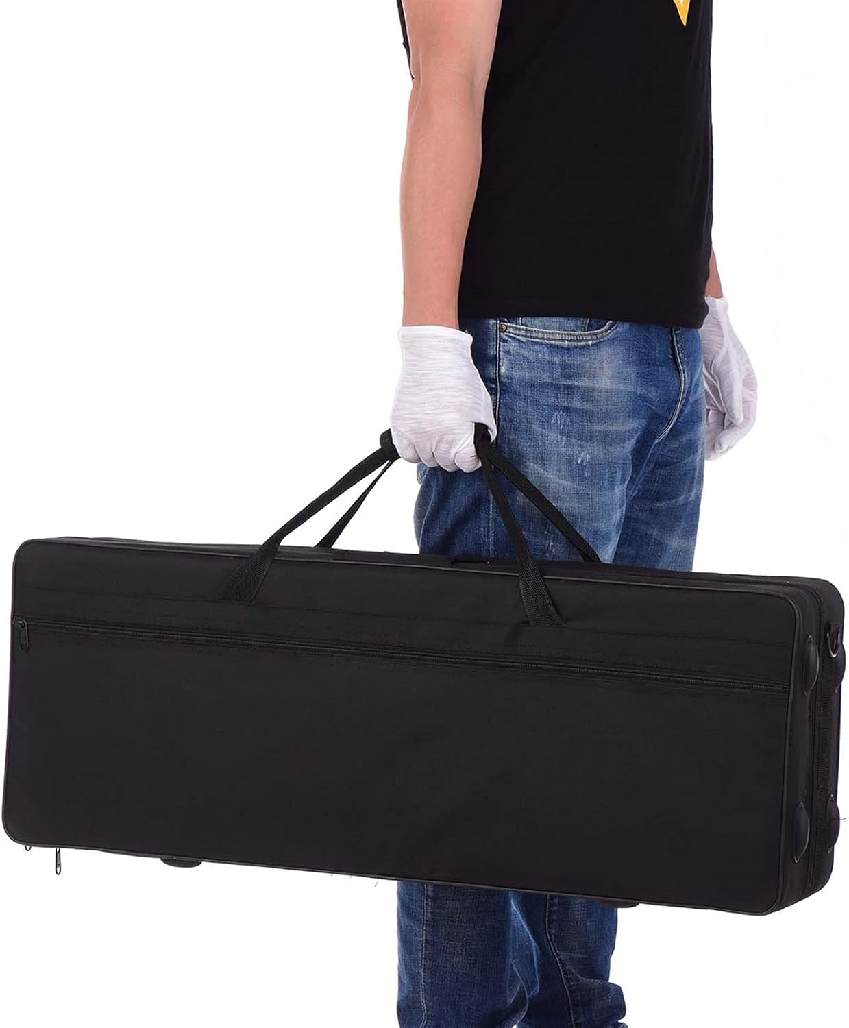 Sax Beginners Kit Antique Finish Bb Tenor Saxophone Sax Brass Body White Shell Keys Woodwind Instrument with Carry Case Gloves Wind Instrument