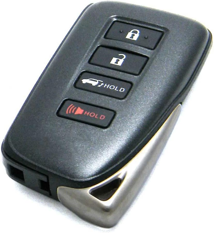 OEM Electronic 4-Button Smart Key Fob Remote Compatible with 2016-2021 Lexus RX & 2019-2021 Lexus LX570 (FCC ID: HYQ14FBB, P/N: 89904-0E160, 89904-48C30)