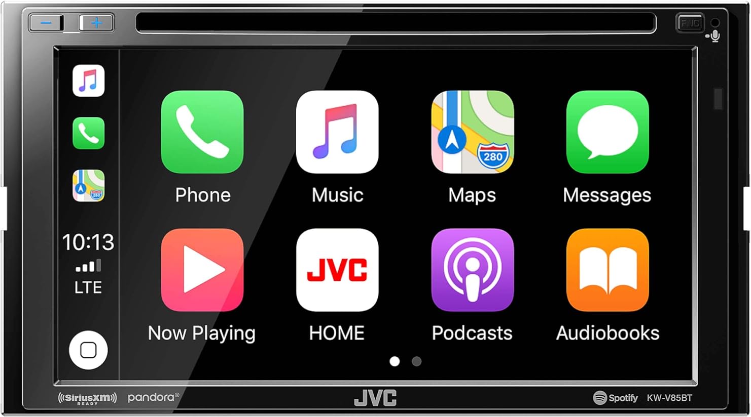 JVC KW-V85BT Compatible with Android Auto/CarPlay CD/DVD Stereo/Bluetooth (Renewed)
