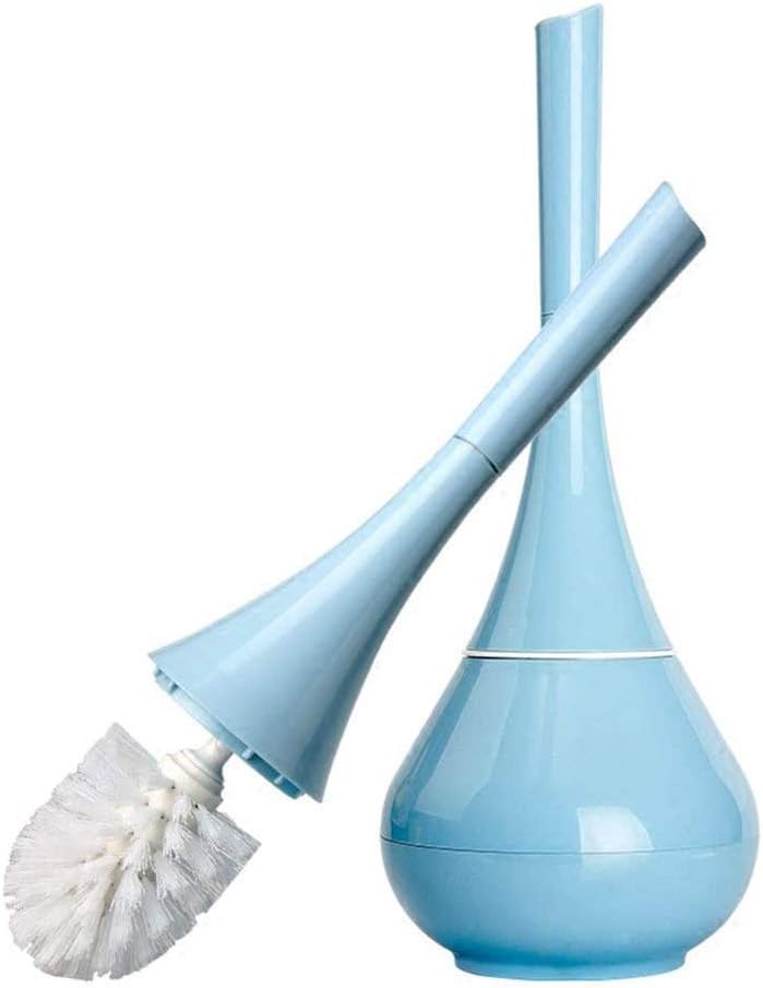 Vase Type Plastic Toilet Brush Holder with Base, Toilet Brush with Bracket, Closed Toilet Brush Set, Used for Sanitary Cleaning in The Bathroom