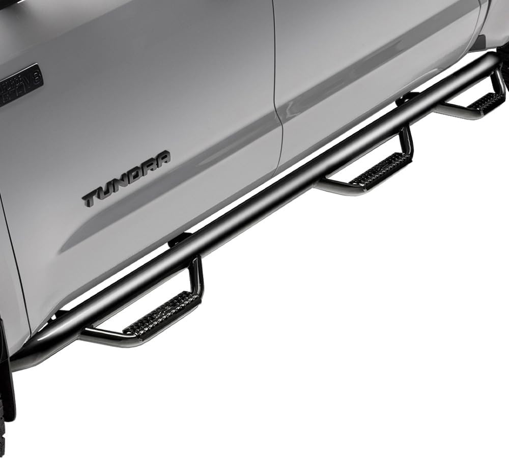 N-Fab Nerf Steps | Gloss Black, Wheel-to-Wheel w/ Bed Access | D0994QC-6 | Fits 2009-2015.5 Dodge RAM 1500 Quad Cab 6.4' Standard Bed, SRW Gas