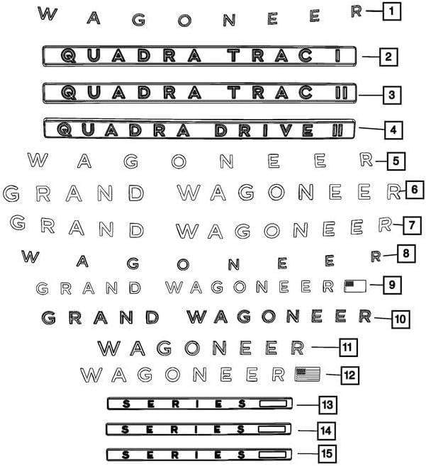 Mopar 68542132AB NAME PLATELIFTGATE