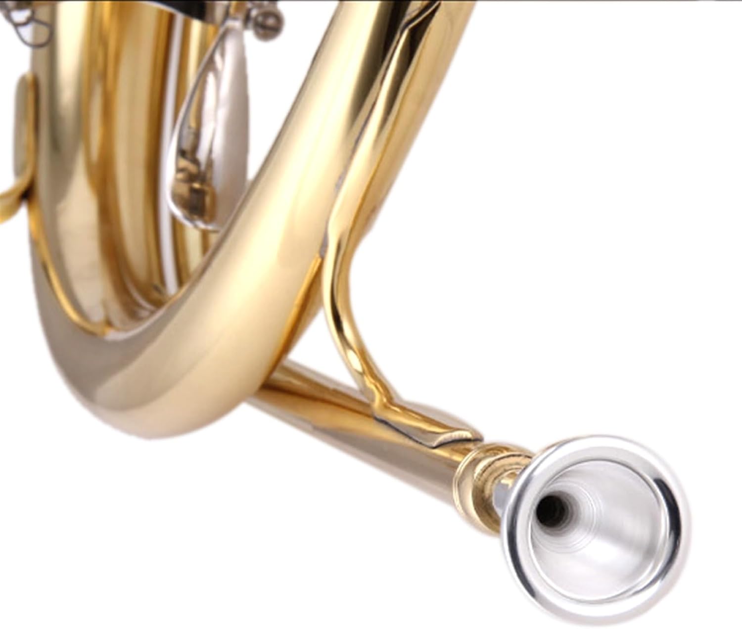 Brass French Horn French Horn Four-Key Single Horn Beginner Professional Examination Adult Performance Level Four-Key Single Horn