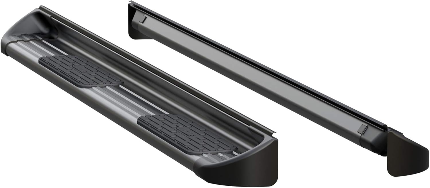 LUVERNE 280744-581444 Black Stainless Steel Side Entry Steps Truck Running Boards, Select Chevrolet Silverado, GMC Sierra 1500, 2500, 3500 HD Crew Cab