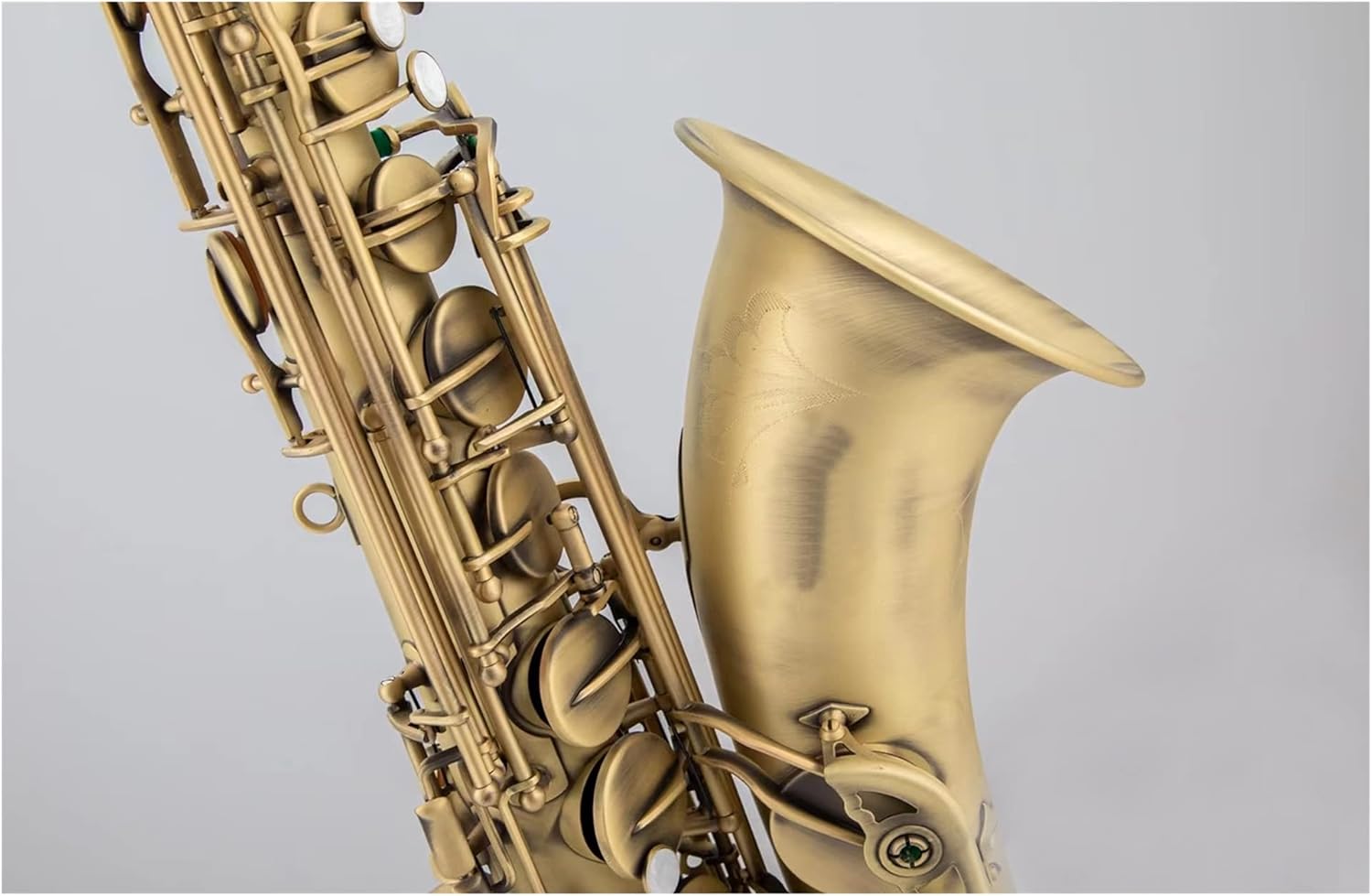 Saxophone Straight Antique Copper Tenor Saxophone B Flat Wind Instrument with Case Mouthpiece Reeds Neck