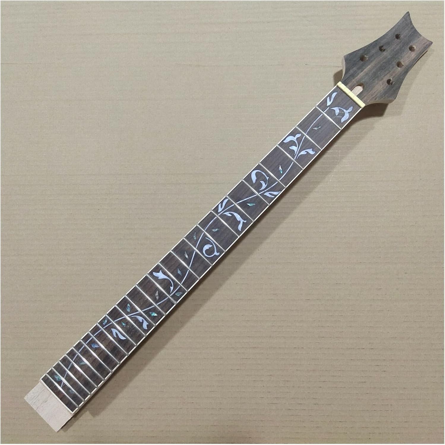 TSTS Unfinished Electric Guitar Neck Mahogany 24 Fret Parts Set-in Guitar Neck 25.5 Inch Guitar ​Neck Replacement
