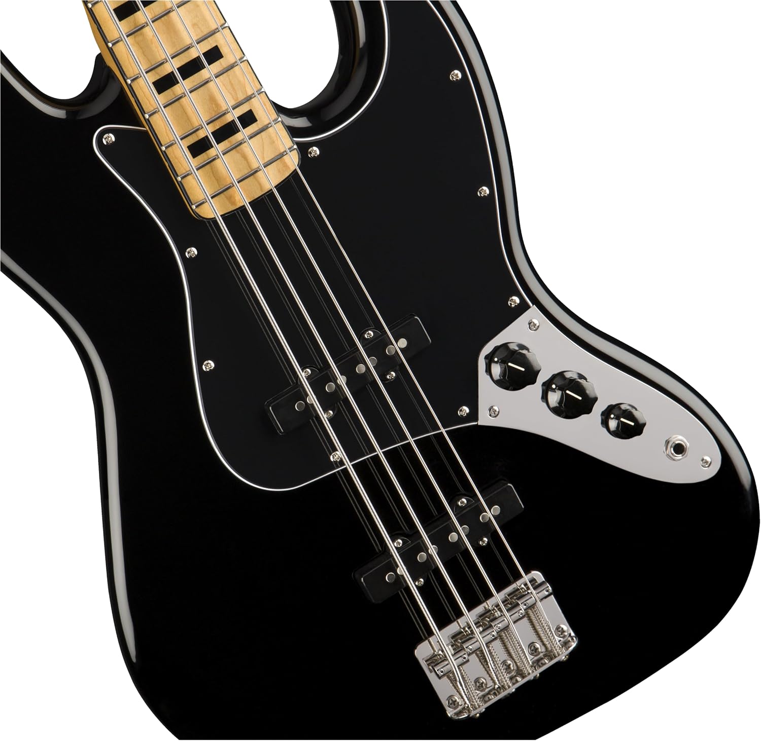 Squier Classic Vibe 70s Jazz Bass, Black, Maple Fingerboard