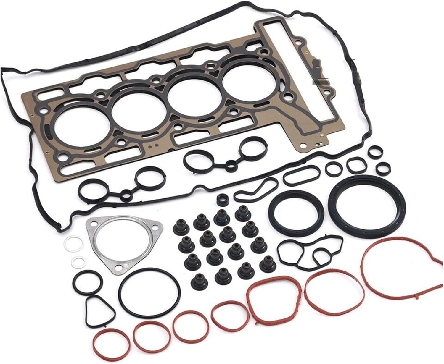 1Set Engine Overhaul Gaskets Seals Kit 11127586908 11127595138 Compatible For Mini Cooper S JCW R55 R56 R57 N14B16 1.6T Auto Engine Part