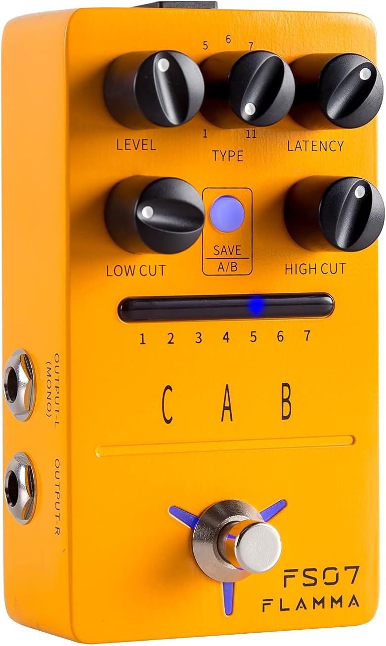 FLAMMA Preamp & Cabinet Sim Effects Pedal