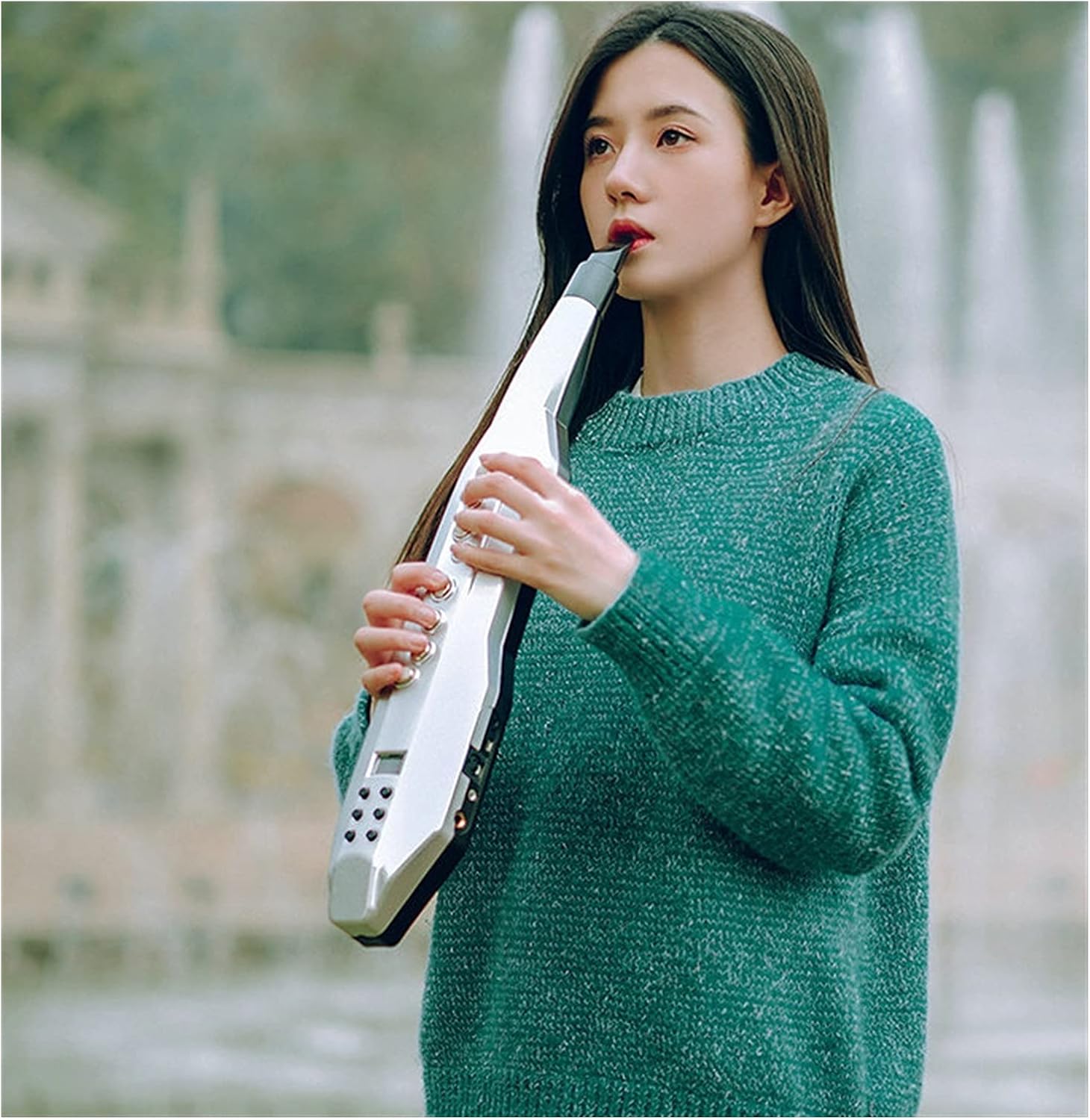 Electronic Wind Instrument Electronic Saxophone Blowpipe A Casual Instrument for Beginners Student Saxophone (Color : 2)