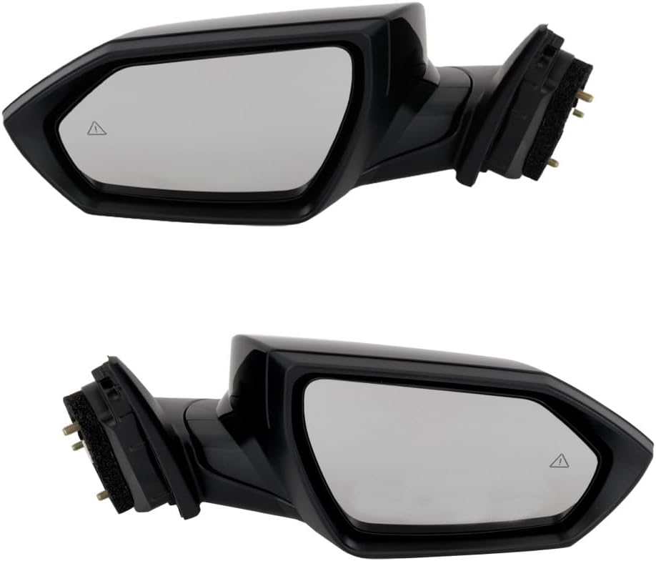KarParts360 For Hyundai Elantra 2021 2022 2023 Door Mirror Driver And Passenger Side | Pair | Power | Manual Folding | Heated | Paintable | With Blind Spot Detection | For 87610AA160, 87610AB040