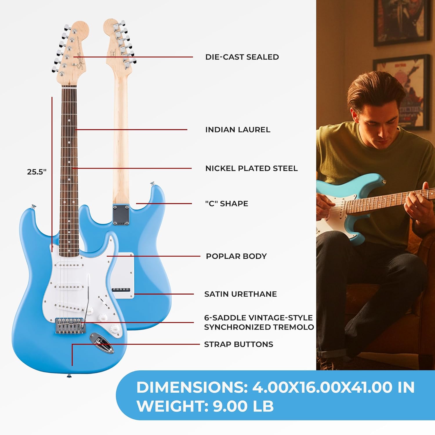 Fender Squier Stratocaster - California Blue