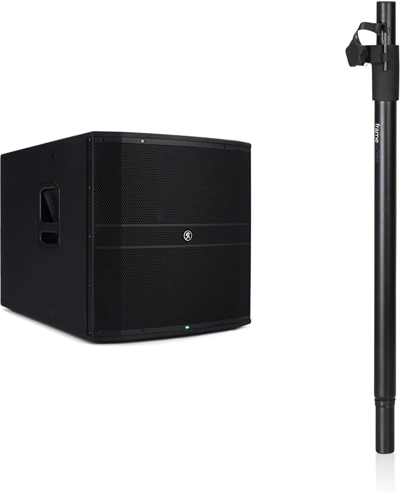 Mackie DRM18S 18-Inch 2000W Powered Subwoofer Bundle with Gator Frameworks Standard 35-54