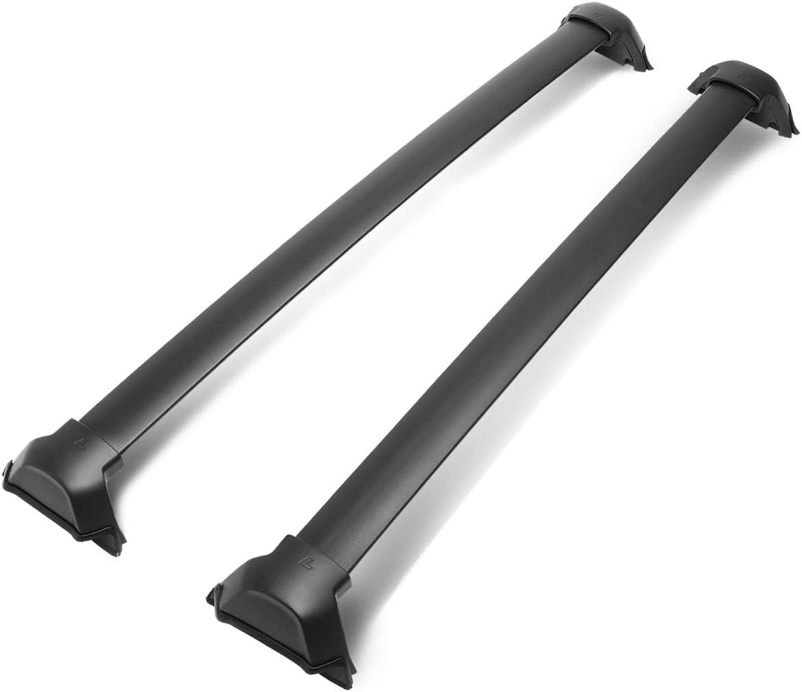 DNA Motoring ROOFR-W-003 Pair Aluminum Car Roof Rack Cross Bars Compatible with 17-22 Honda CR-V, Black