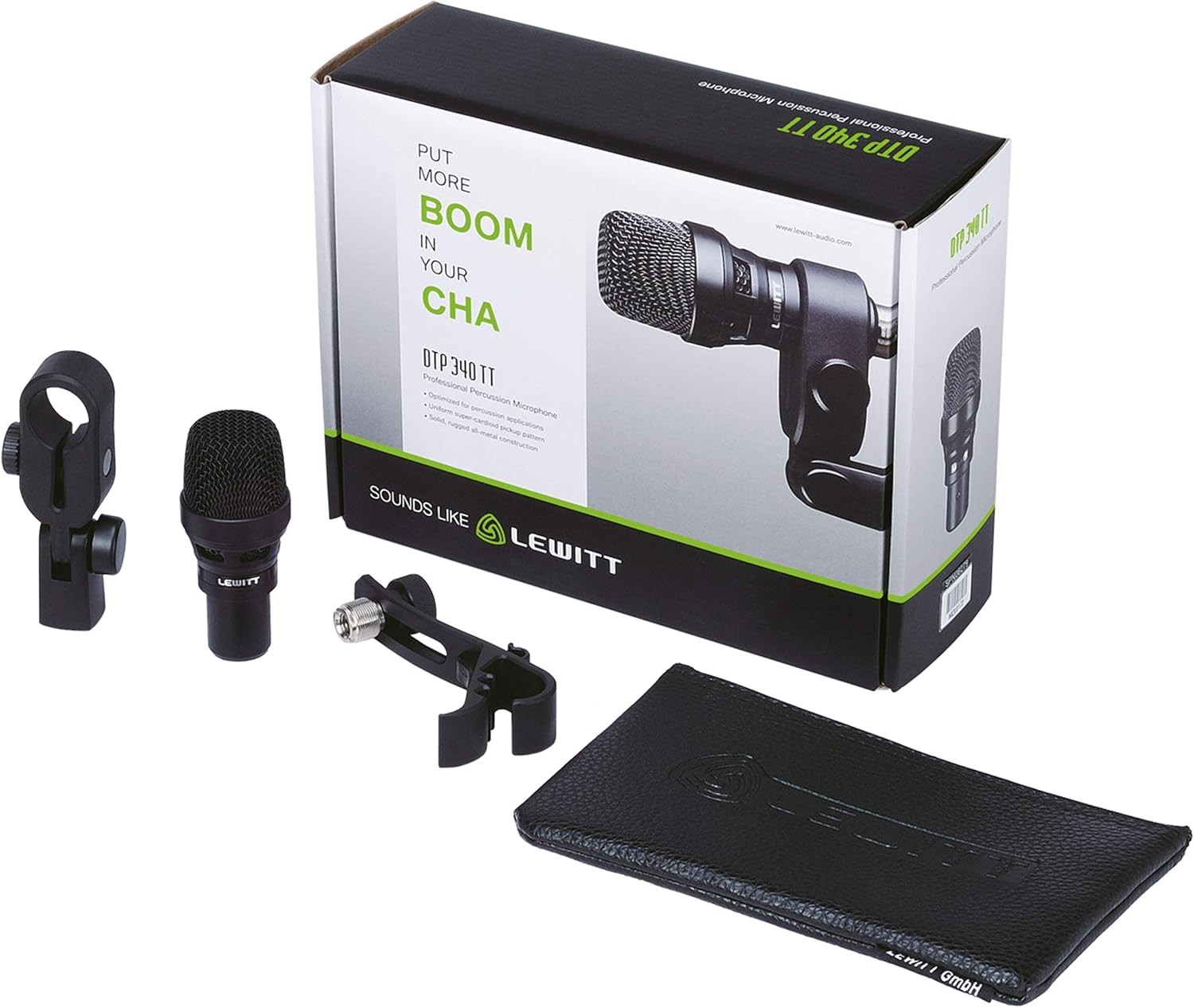 LEWITT Tailored Response Dynamic Performance Microphone for Toms and Snare Drums (DTP-340-TT)