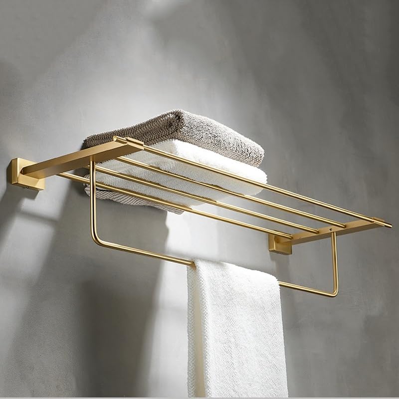 VIDI Bathroom All Copper Towel Rack Set, No Punching Hanging Accessories