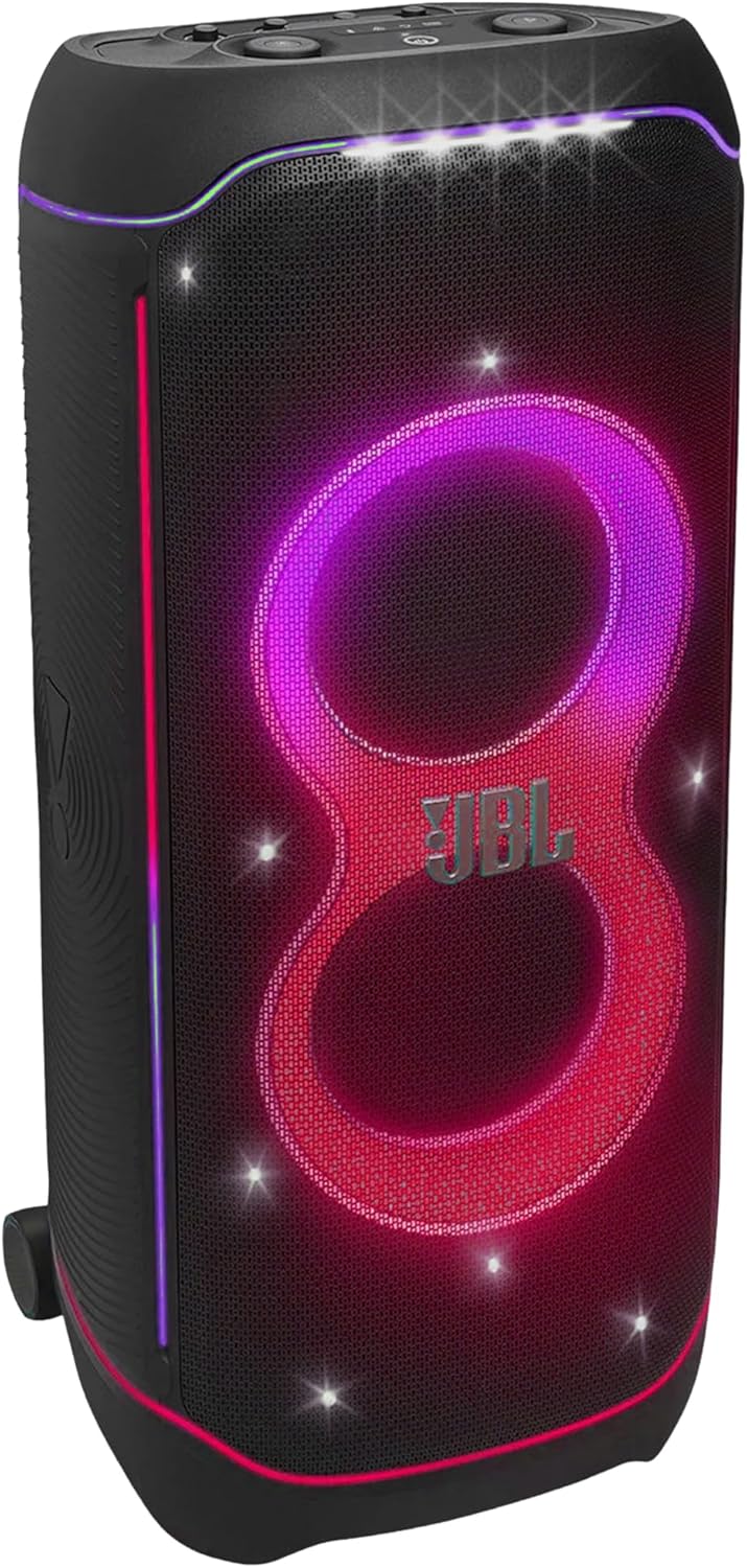 JBL PartyBox Ultimate 1100W Portable Speaker - Wi-fi & Bluetooth Connectivity Splashproof, Powerful Sound and Light Show (JBLPARTYBOXULTAM) + Wireless Two Microphone System with Receiver + More