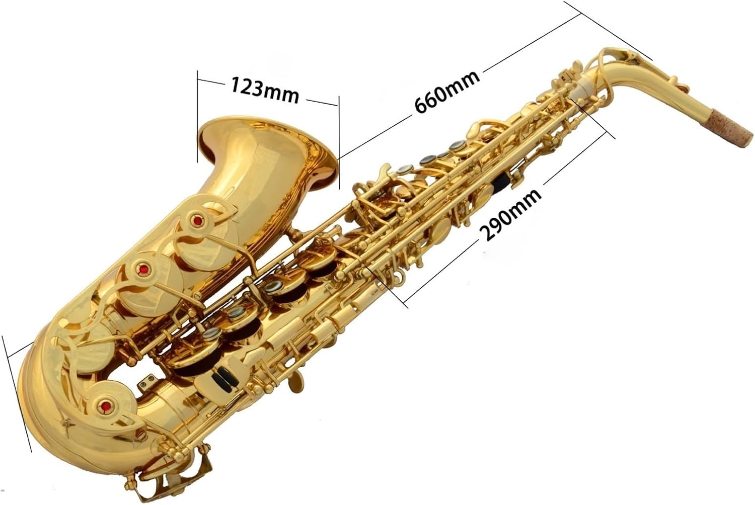 Saxophone for Beginners Woodwind Instrument Professional Alto E Flat with Saxophone Suitable for Beginners and Adults