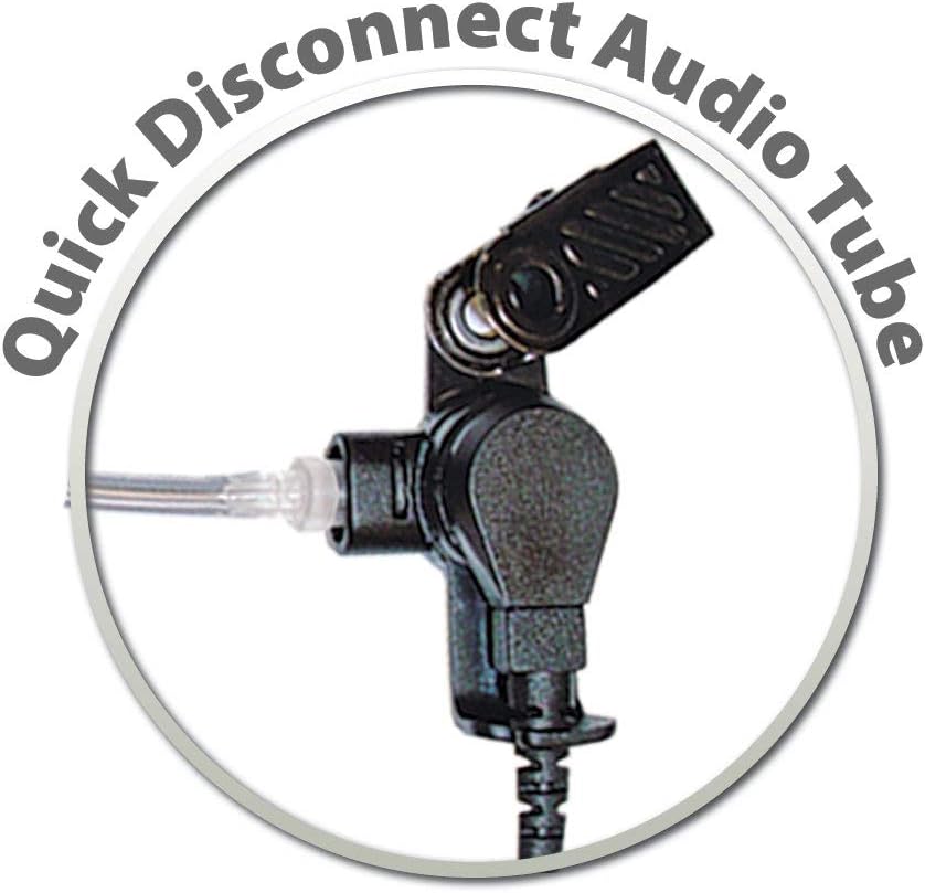Klein Electronics Director-S6 Two-Wire Surveillance Earpiece Kit with Clear Quick-Disconnect Audio Tube for Icom Compatible Radio Models (Works with S6 Connector pin)