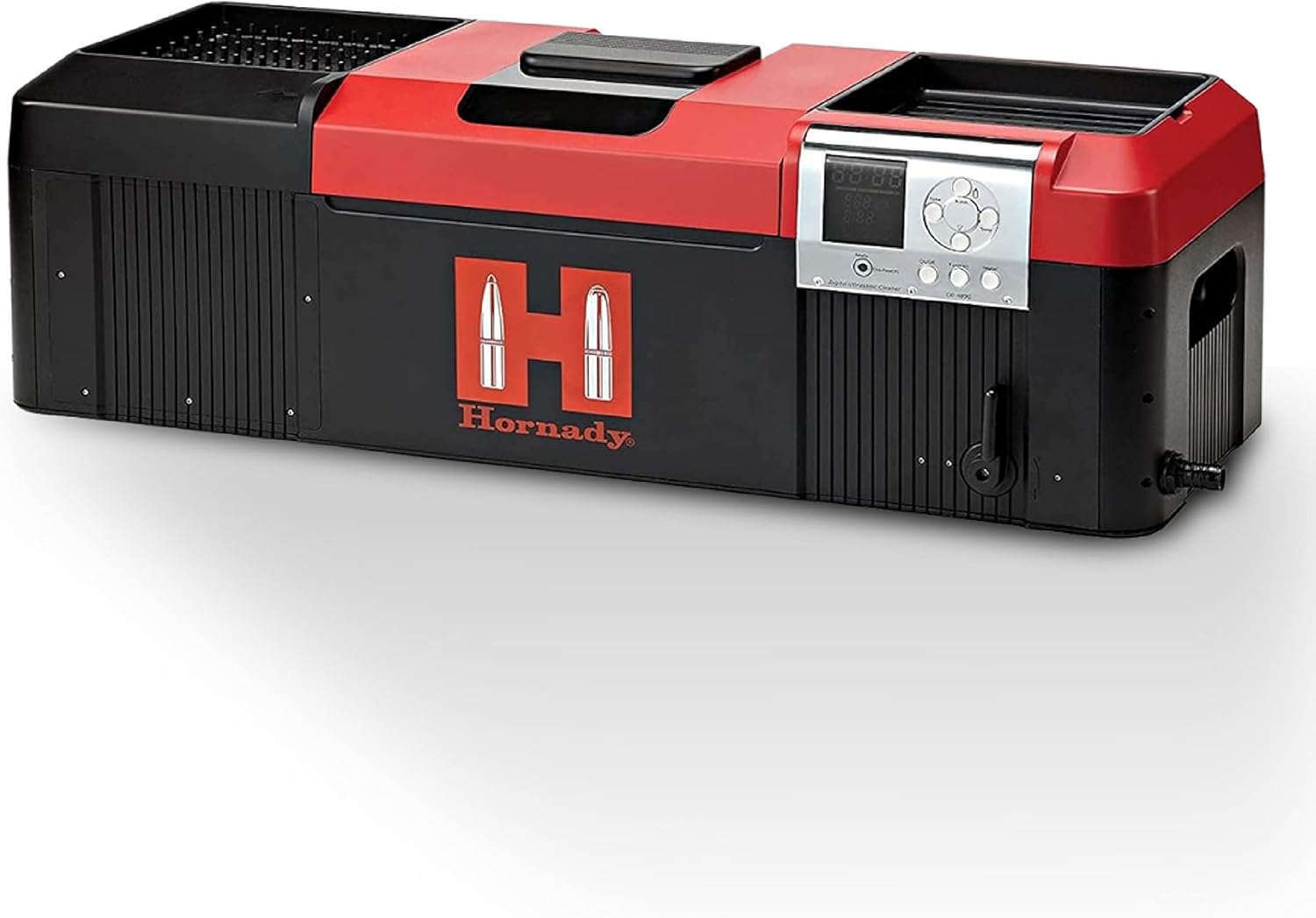 Hornady Lock-N-Load Hot Tub Sonic Cleaner – Clean Cases, Guns, Gun Parts and Equipment – Removes Carbon Residue, Tarnish and Oxidation – 9L Tank, Black