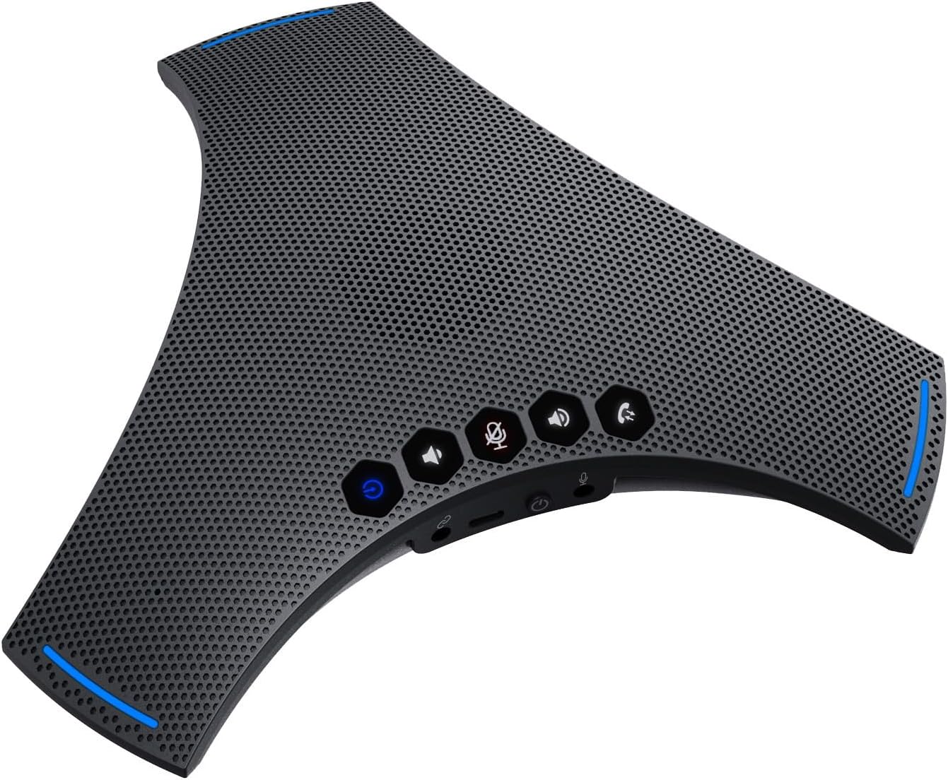 TOALLIN S68 Speakerphone, Wireless Conference Microphones with Speaker, 360° Omnidirectional Voice Pickup, Bluetooth & USB Computer Speaker and Noise-Reduction Mics for Business Meetings