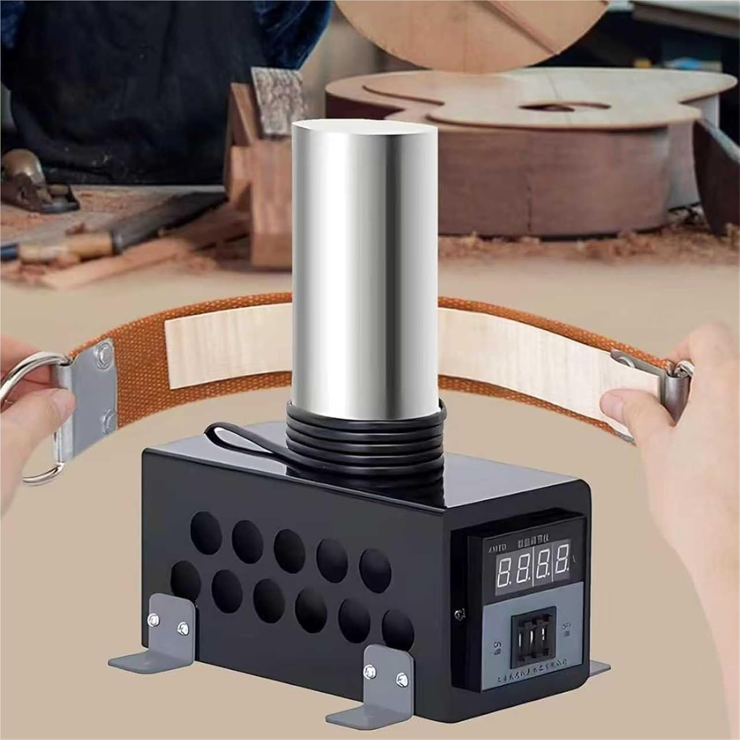 Guitar Side Rib Bending Iron, Side Rib Bending Tool, Adjustable Temperature Range 0-280°C, 6.3in Working Height, Good Heat Dissipation, For Wood Bending In Instrument Making(Black)