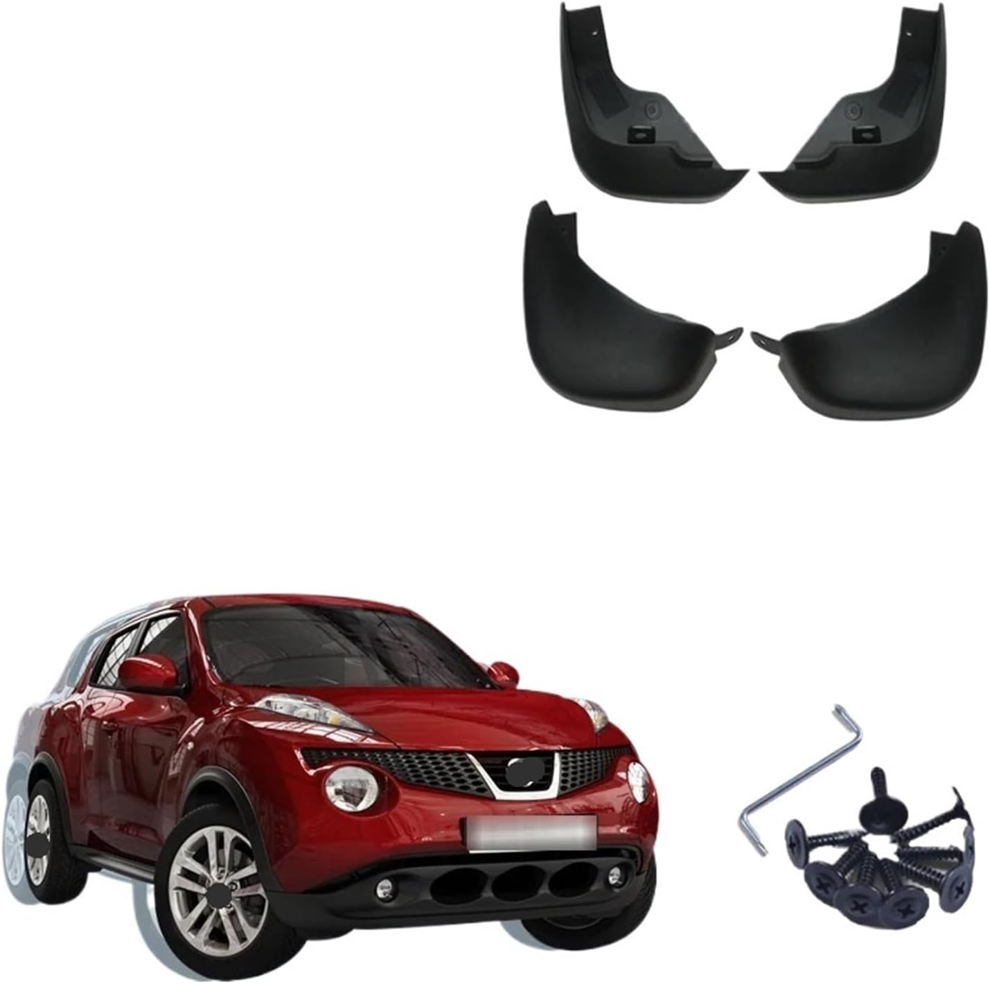 Front Rear Car Mud Flaps Compatible for Nissan Juke 2010-2014 F15 Mudflaps Splash Guards Mud Flap Mudguards 2011 2012 2013