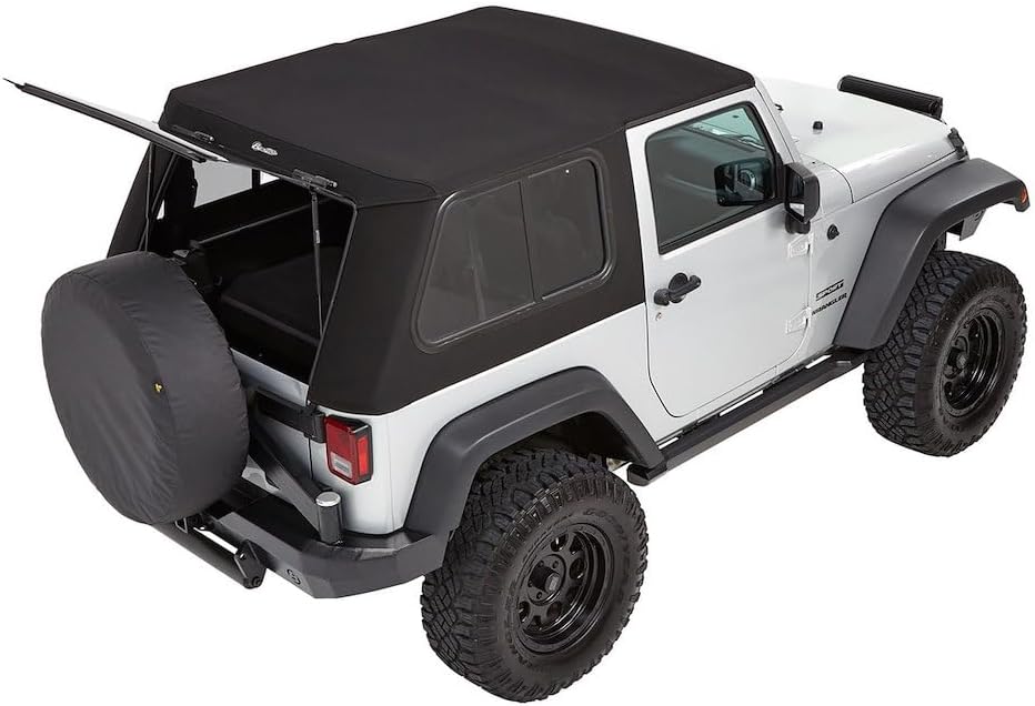 Bestop - 54864-17 - TREKTOP PRO JK2 DK/HW BLK TWILL BO