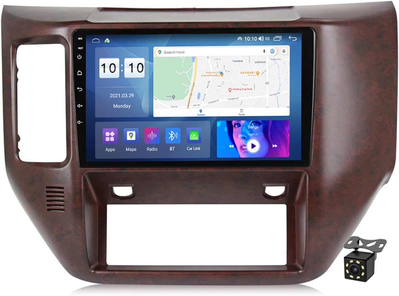 Charmstep Car Radio Stereo for Nissan Patrol 2010-2020 Car Multimedia Player Head Unit 9 Inch Touch Screen with GPS Navigation Bluetooth Supports Carplay/WiFi/Steering Wheel Control+Backup Camera