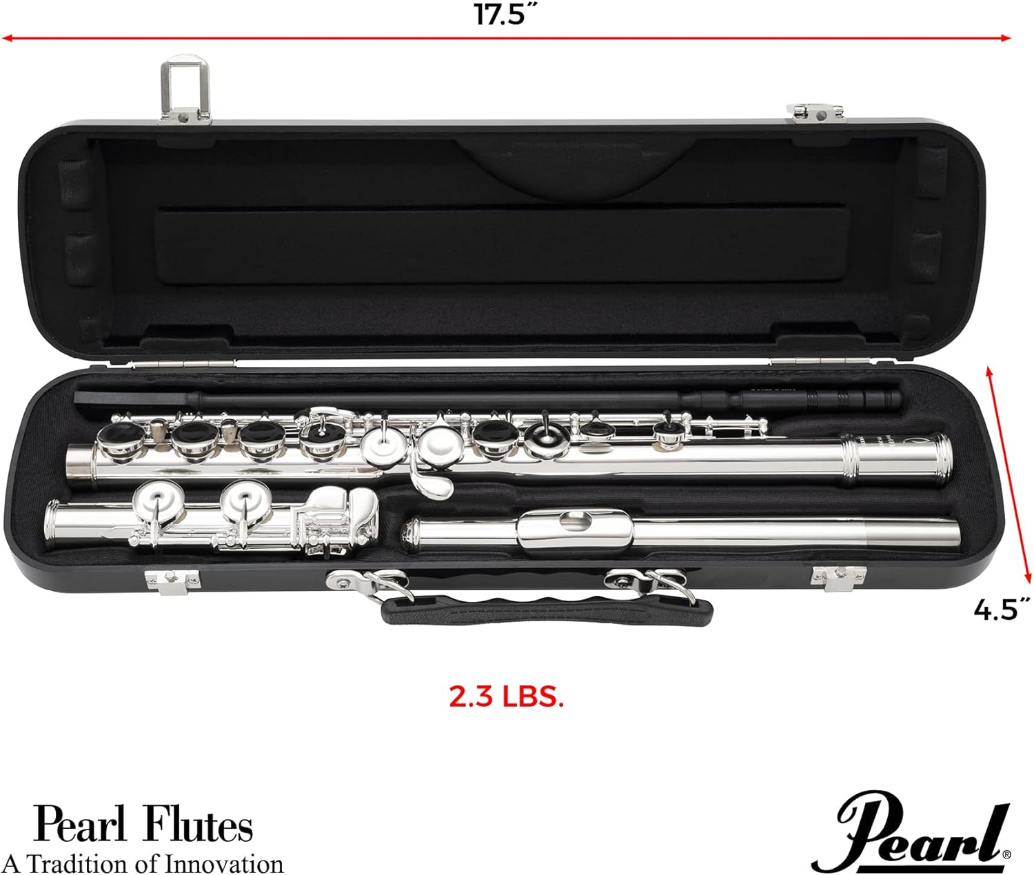 Pearl Flute PF200 Belsona Student 200 Series C-Flute w/ABS Case