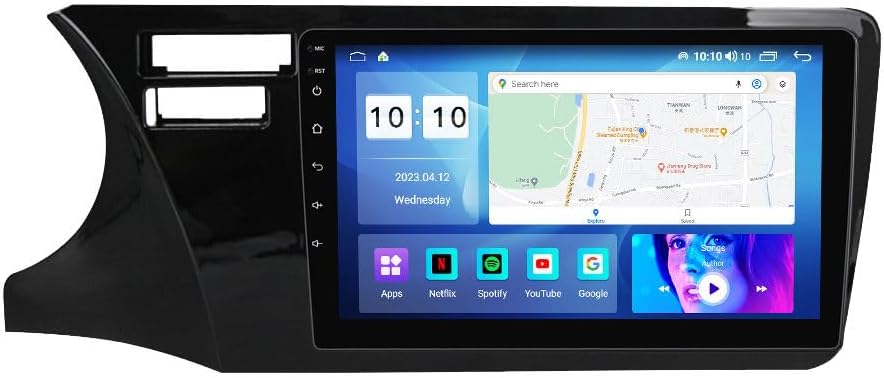 Android Car Stereo for Honda City 2014-2017,9 inch IPS Touchscreen with Upgrade Wireless CarPlay & Android Auto,WiFi/GPS,Support SWC and Subwoofer,8-Core 8G+256G