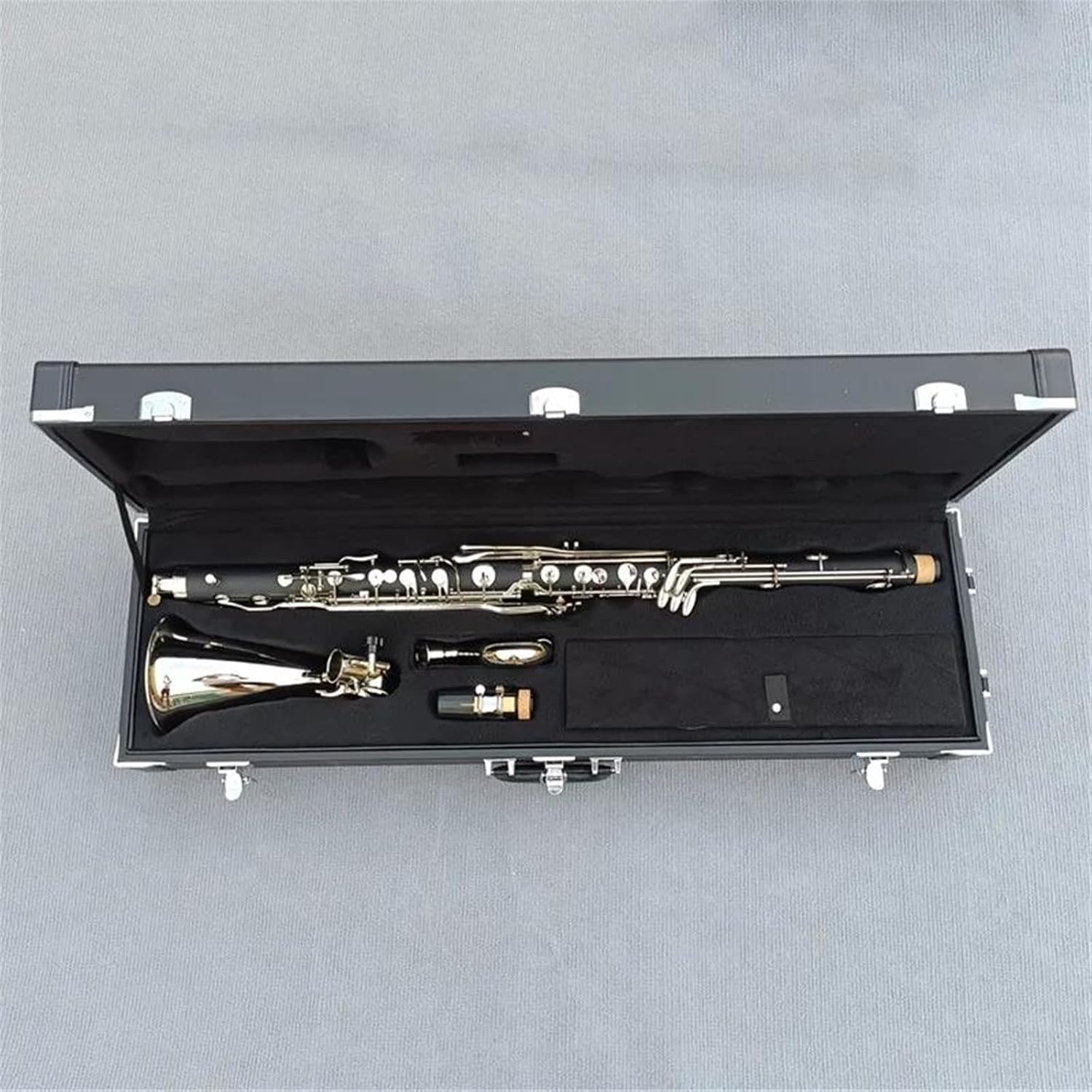 Clarinet Musical Instruments Silver Plated Key Bass Clarinet Bb Key Clarinet Bakelite Instrument With Box