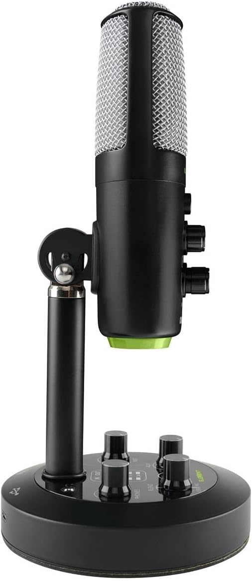 Mackie EM-Series, Premium USB Condenser Microphone with Built-in 2-Channel Mixer (EM-Chromium)