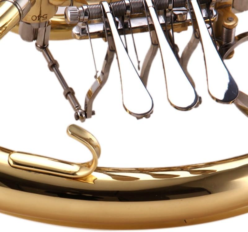 Brass French Horn French Horn Four-Key Single Horn Beginner Professional Examination Adult Performance Level Four-Key Single Horn