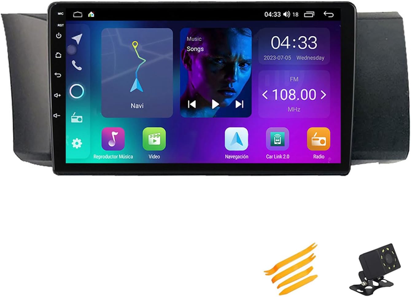 Android 13 Car Stereo Bluetooth Car Play 2 DIN Touch Screen Compatible with Toyota GT 86 2012~2016 9In QLED Display Car Radio with Navigation Android Auto FM RDS SWC,4 Core NF1 1G+32G