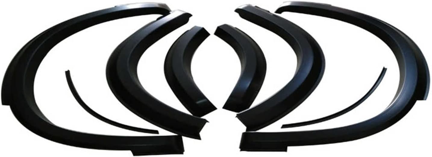 8PCS Fender Flares Matte Black Wheel Arches Guard Cover Compatible for Toyota Rush 2019 2020 ABS Material Car Accessories
