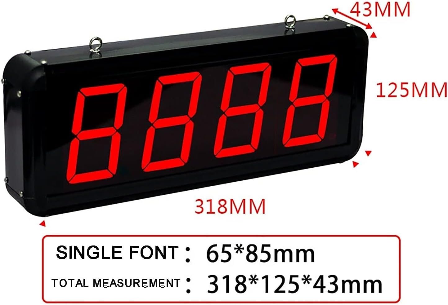 Production Line Counting Screen, Foot Pedal Red Display Digital Counter 0-9999 4 Digits, for Factories, Assembly Lines, Airports, and Stations, Breeding Farm, Conveyor Belt