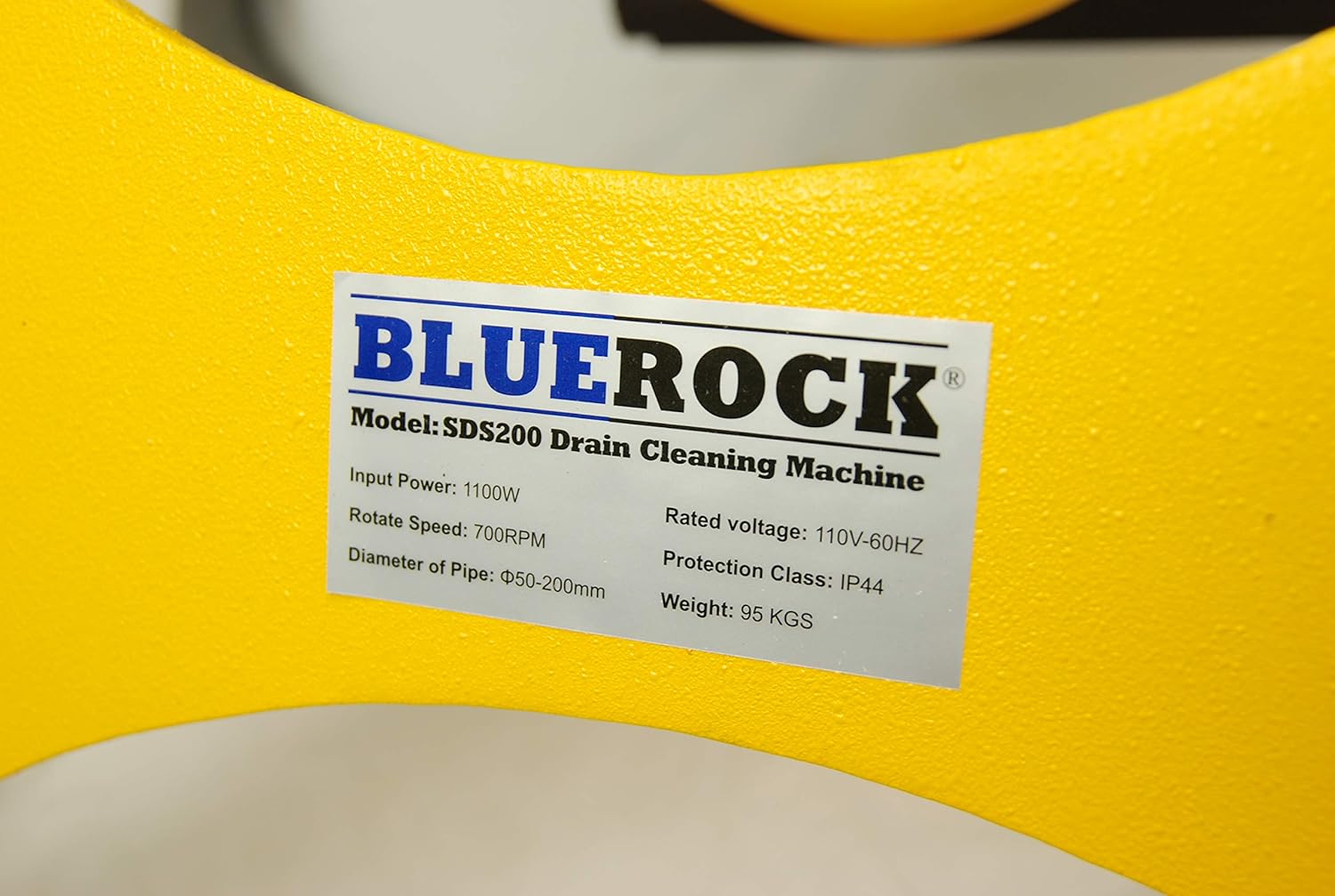 BLUEROCK Package Deal BLUEROCK Model SDS200 1.5HP 2inches - 8inches Sectional Pipe Drain Cleaning Machine Kit w/ 120' Cable Snake & Cutters Set